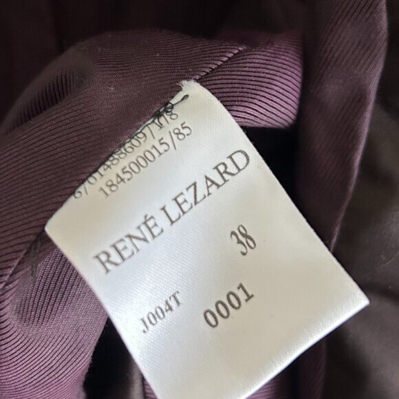 René Lezard Puff Purple Satin Blazer 38 - Picture 6 of 14